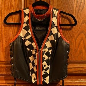 Authentic Harley Davidson leather vest. Women’s XS.